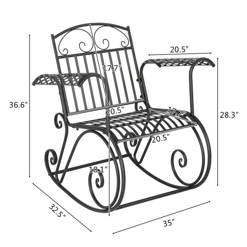 Iron Rocking Chair L3152