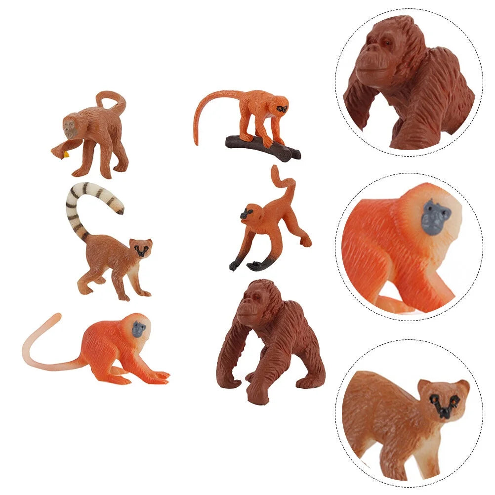 Solid Long-tailed Monkey Decoration Toy O392260
