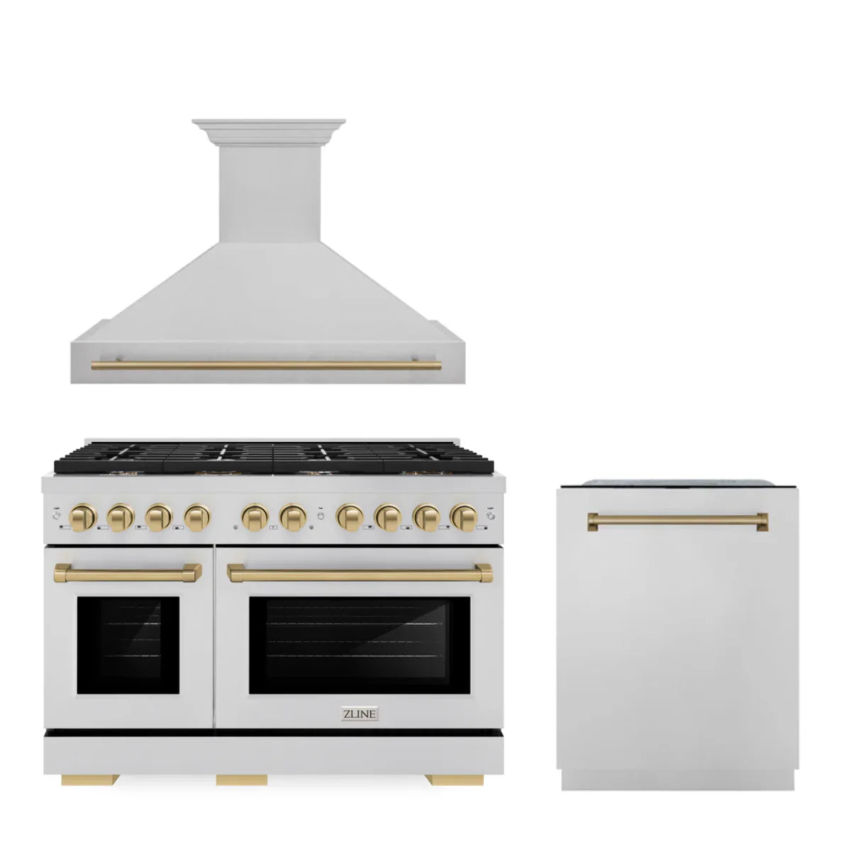 48 In. Gas Range, Range Hood and Dishwasher E89233