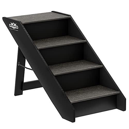 Gray Foldable Nonslip Dog Steps W508473