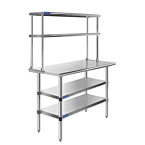 24" X 30" Stainless Steel Work Table with 2 Shelves P6372