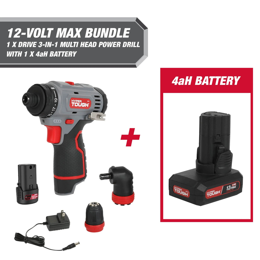12-Volt Cordless 3 in 1 Drill N96231