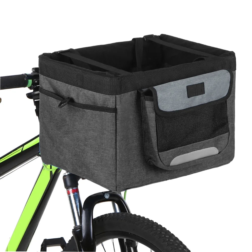 Foldable Bike Basket Dog Cat Carrier Camping Tote Bag S976