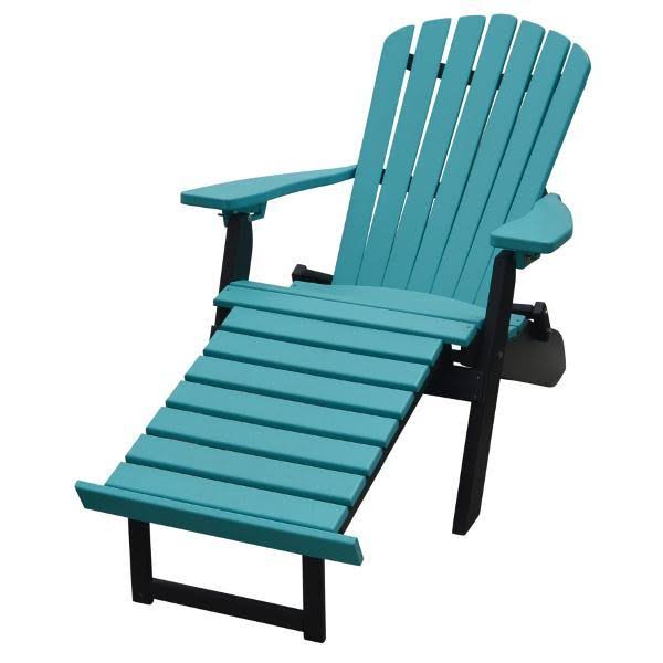 Folding Reclining Adirondack Chair with Ottoman V5735