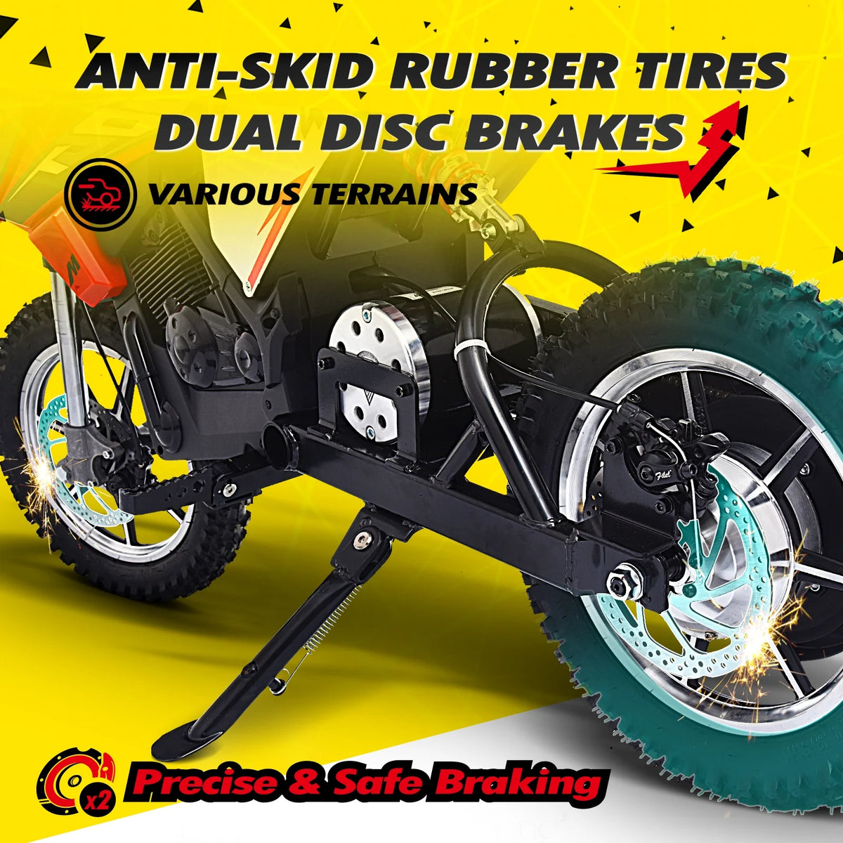 36V 650W Kids Electric Dirt Bike Off-Road Motorcycle J724