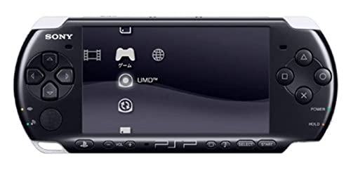 Black PSP Slim Handheld Gaming Console with 2 Batteries Q4689