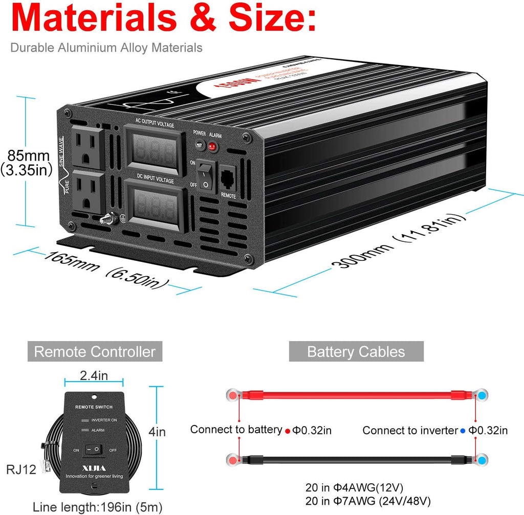 1500W Pure Sine Wave Solar Inverter F45078
