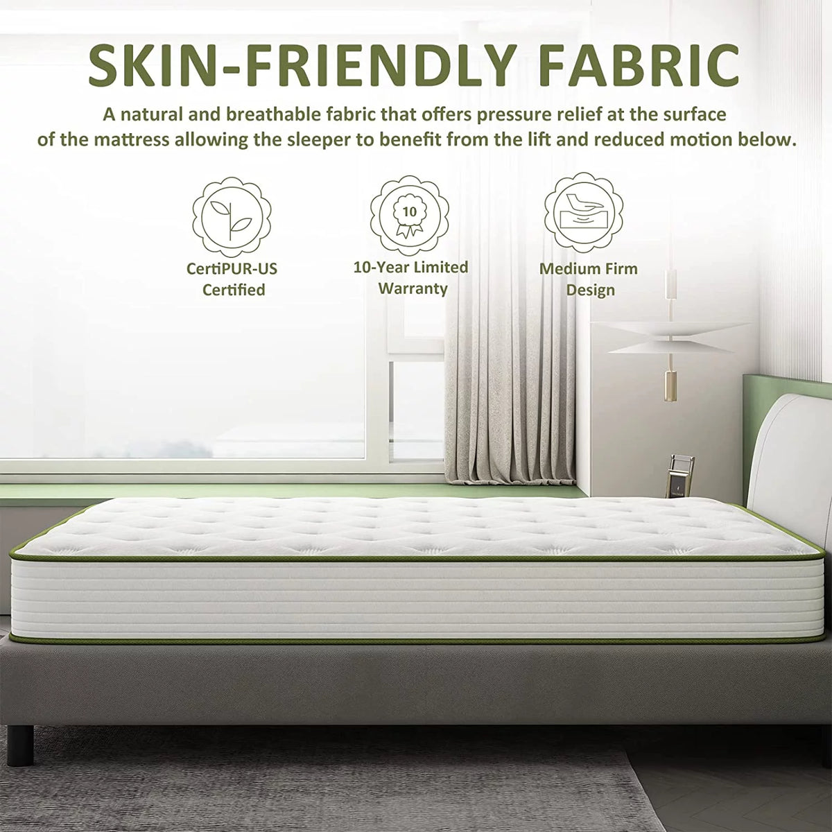 12 Hybrid King Memory Foam Mattress with Wrapped Innersprings X5424