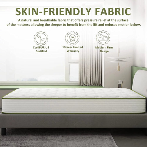 12 Hybrid King Memory Foam Mattress with Wrapped Innersprings X5424