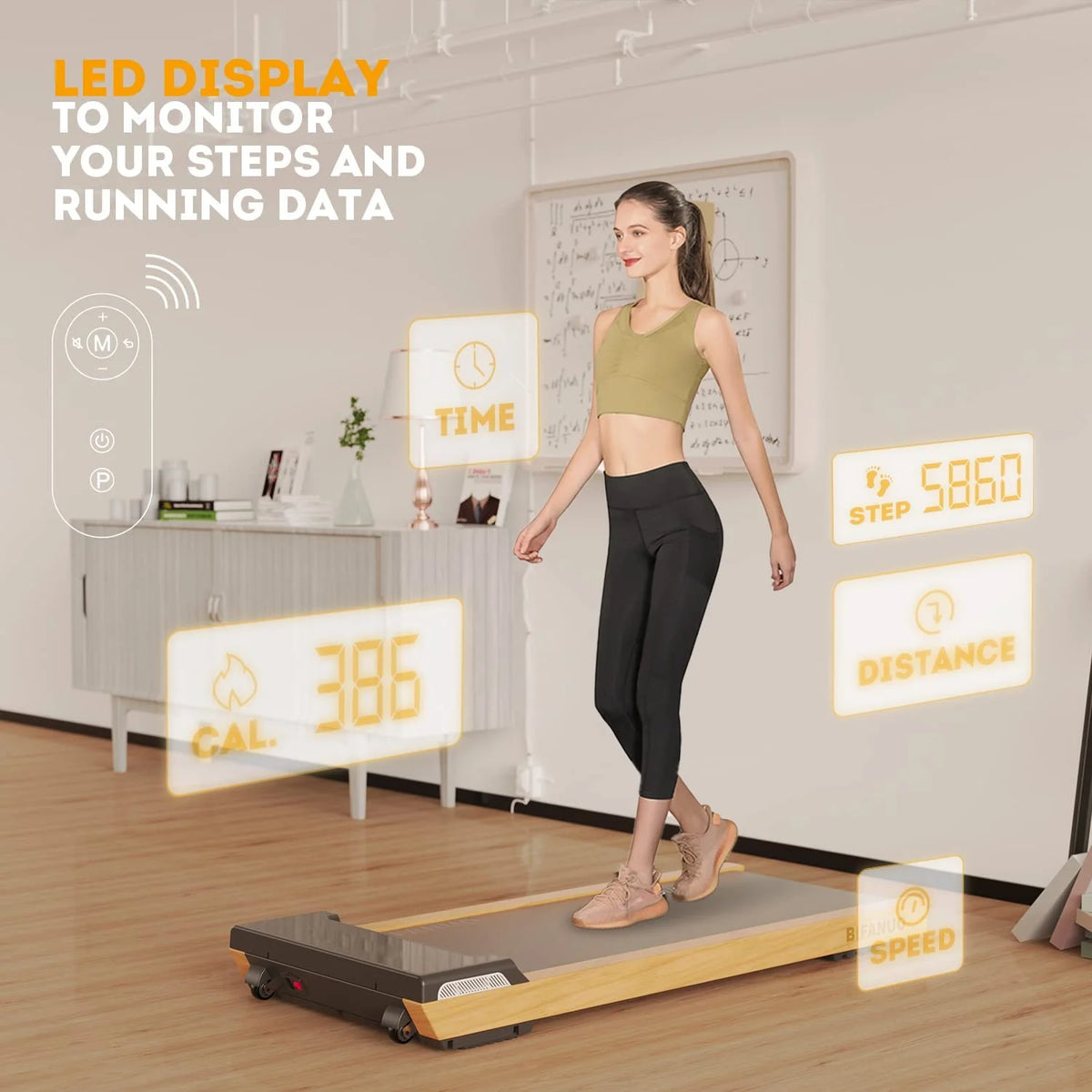 Under Desk Treadmill Walking Pad 2.25HP B659615