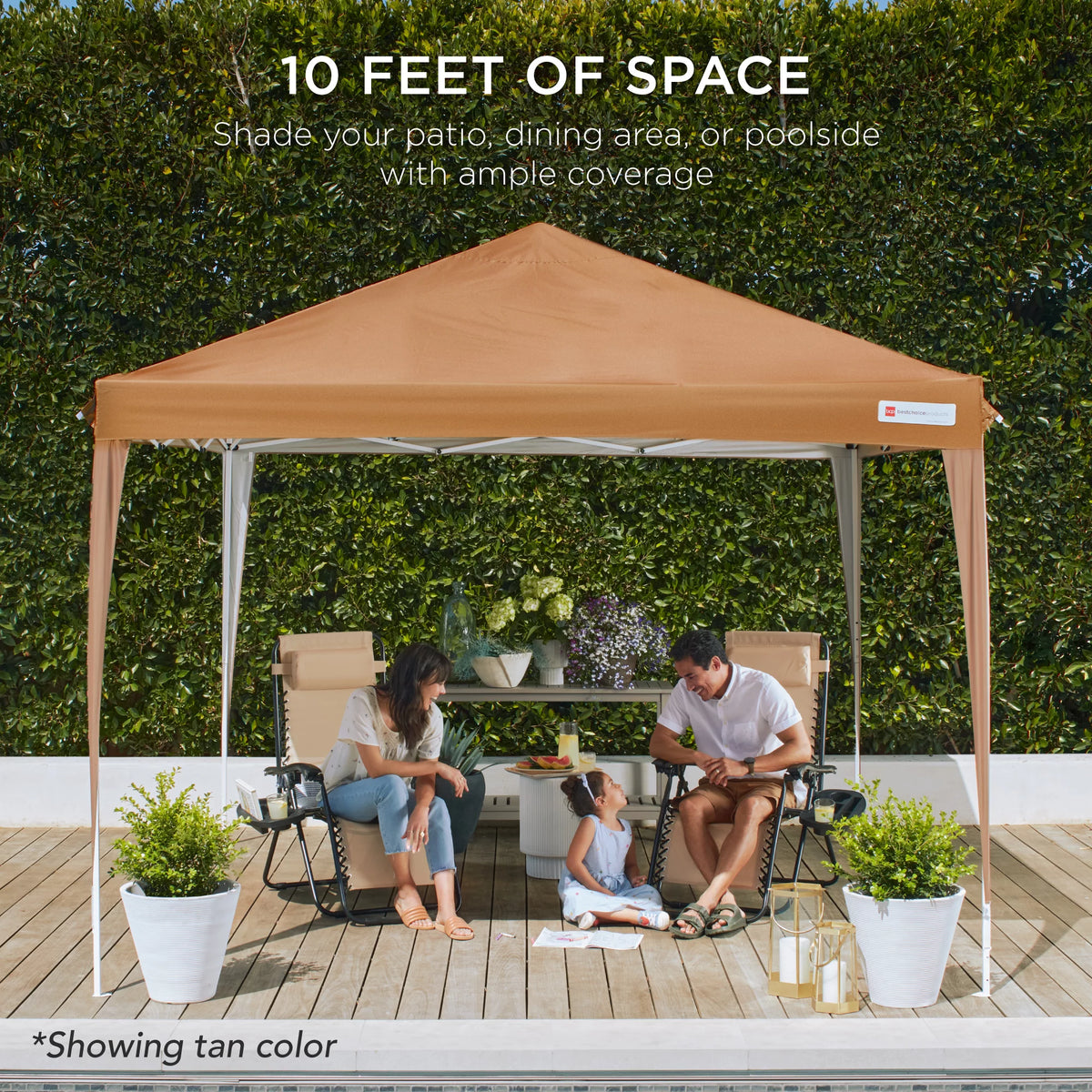 10x10ft Dark Gray Pop Up Canopy Tent with Carrying Bag G12972