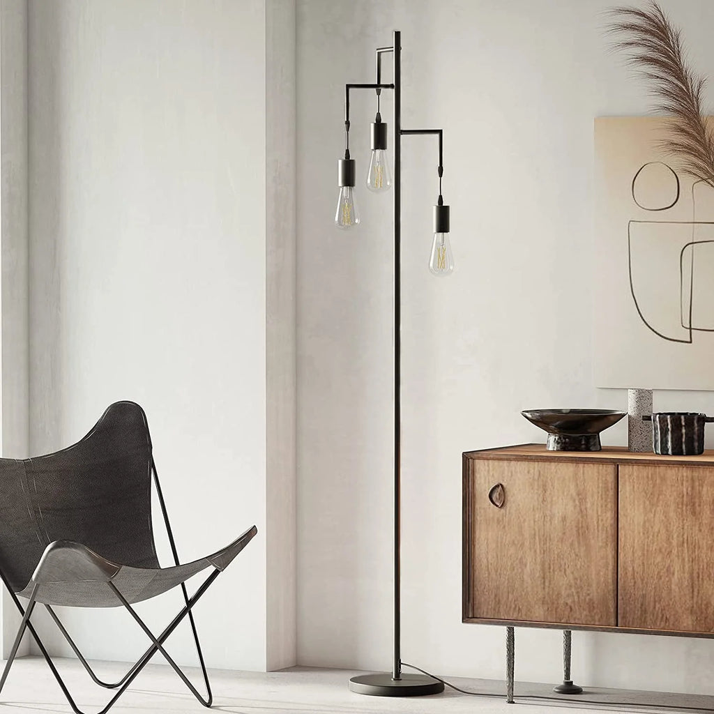 3 Light Black Floor Lamp K124535