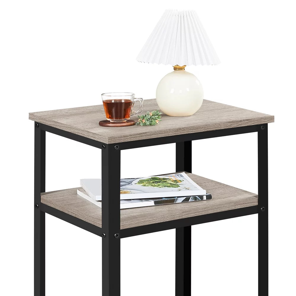 Gray 2-Tier End Table P554