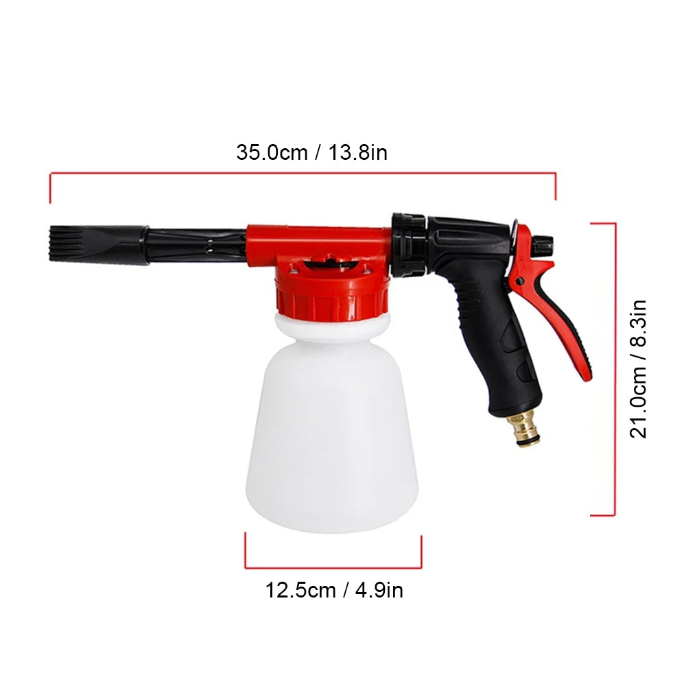 Foam Sprayer Nozzle Kit with 1 Liter Bottle Universal Connectors J851958