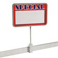 Rectangular Chrome Magnetic 7 inch x 11 inch Sign Holder 5 Pack A7634