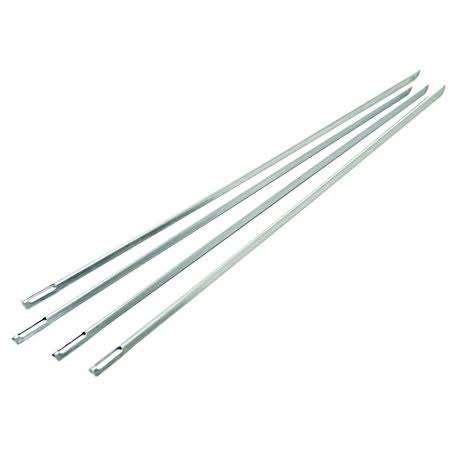 Stainless Steel Skewers 4 Piece, 15 in I835