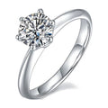 1 Carat Round Cut Moissanite Solitaire Engagement Ring P200957