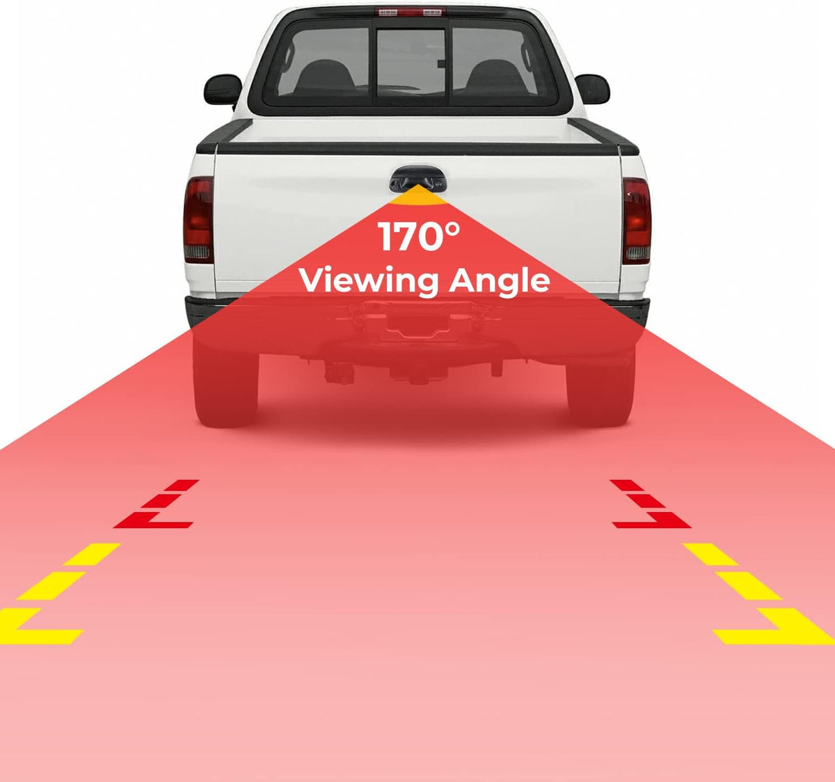 Backup Camera Compatible with 1997-2003 F150 1998-2007 F250 F350 F450 F550 Tailgate Handle Reverse Camera N8694