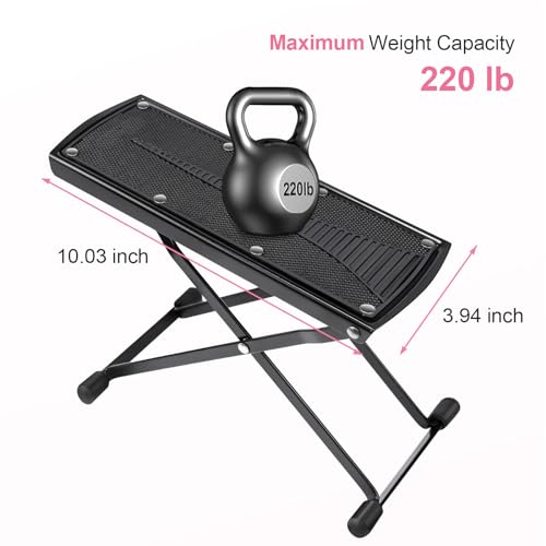 6 Heights Adjustable Non-Slip Pedicure Foot Rest Y240709