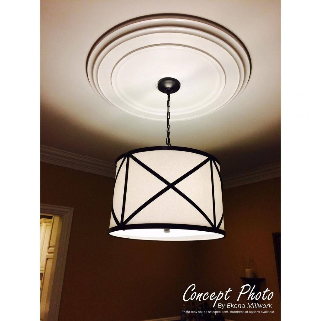 Hand-Painted Deco Ceiling Medallion B5673