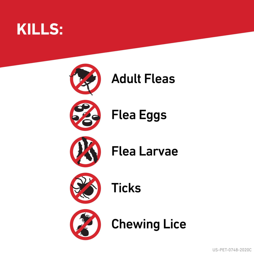 Flea and Tick Control for Dogs, 6 Mo. Supply M84166