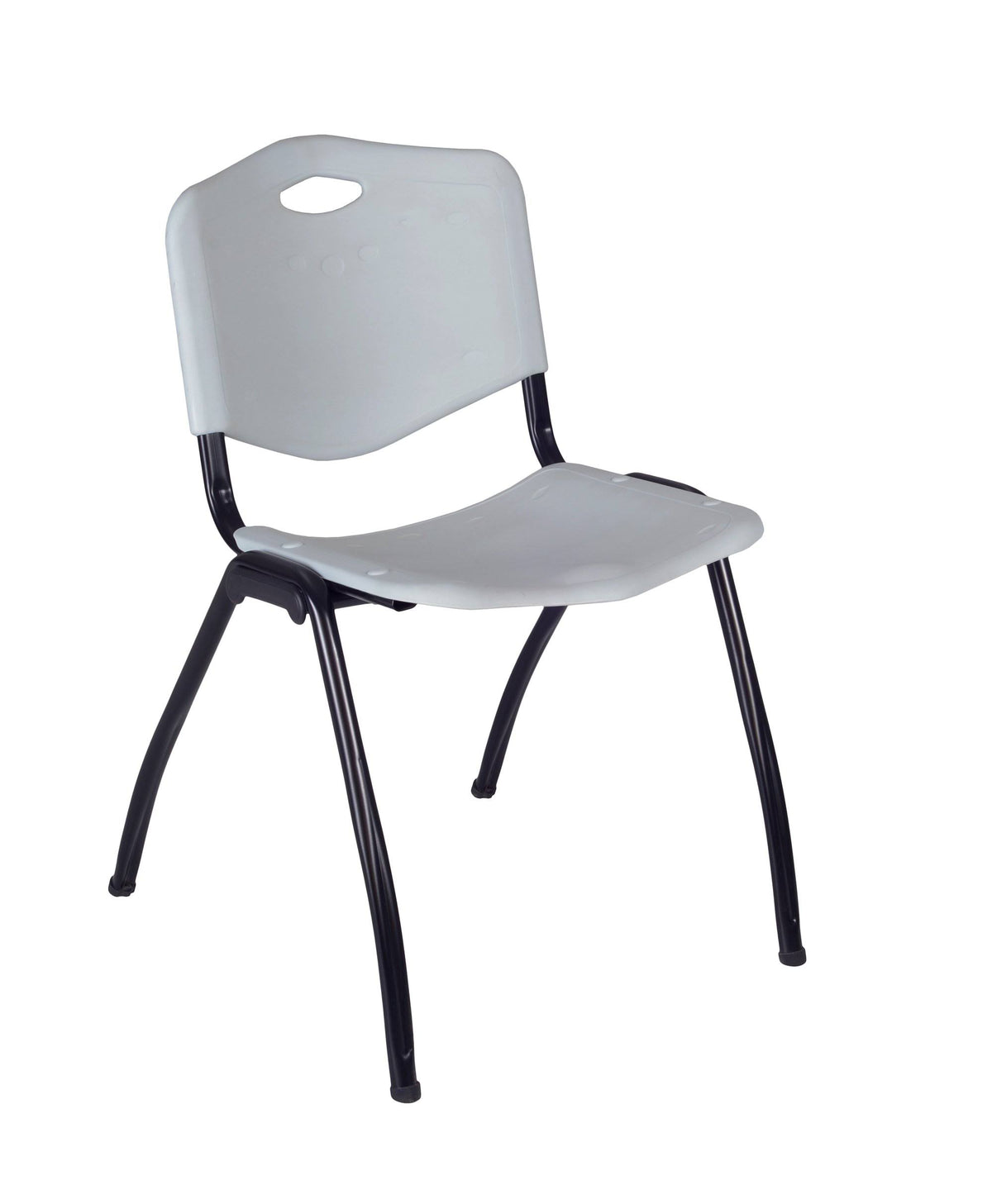 72 x 24 in. Training Table - Beige and 2 Stack Chairs - Grey D52690