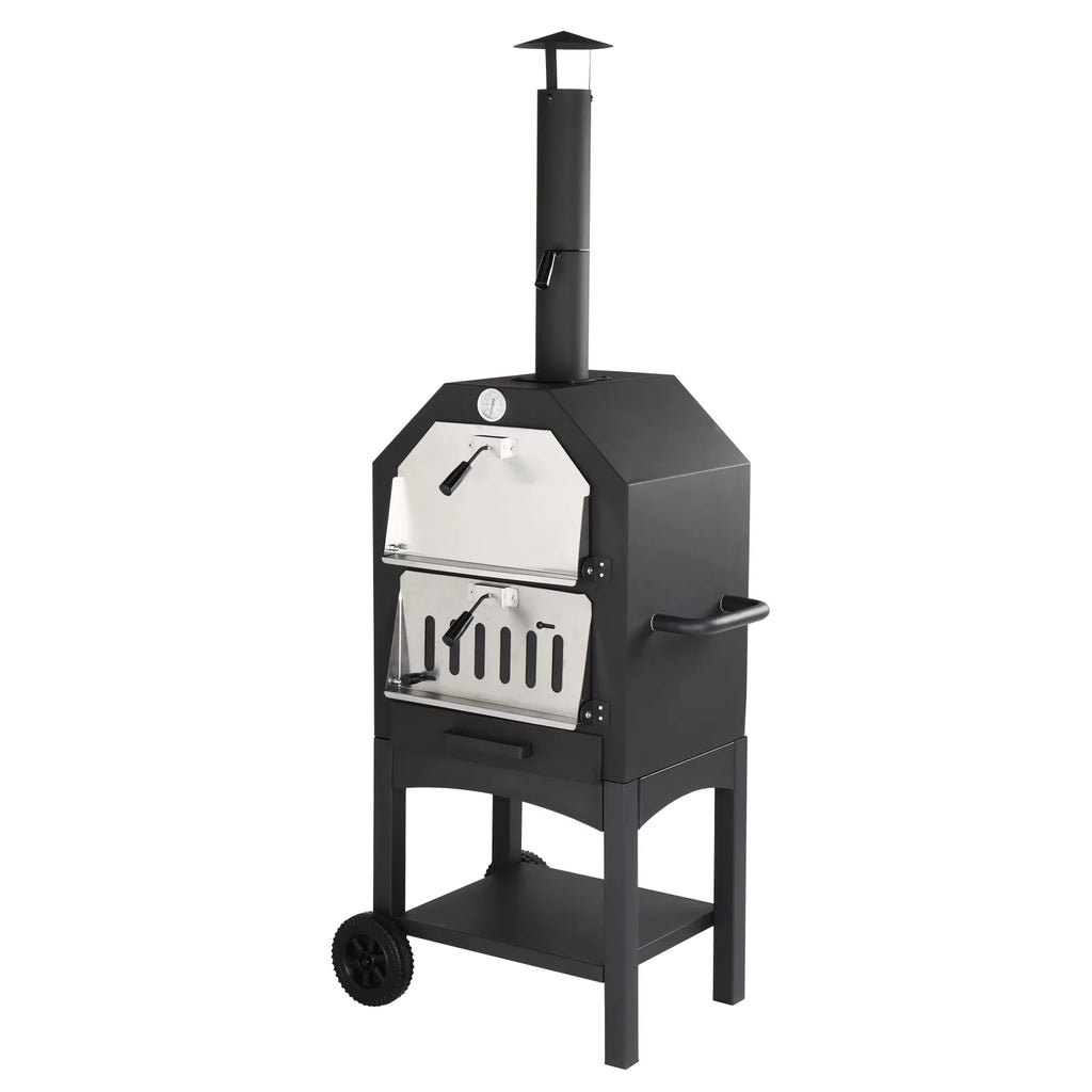 Outdoor Wood Fire Pizza Oven 14'' with Pizza Stone F531151