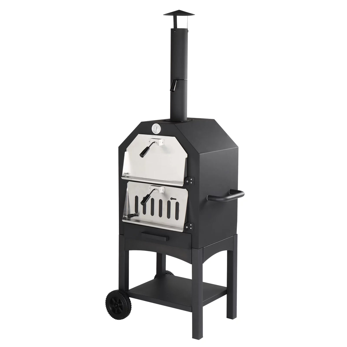 Outdoor Wood Fire Pizza Oven 14'' with Pizza Stone F531151