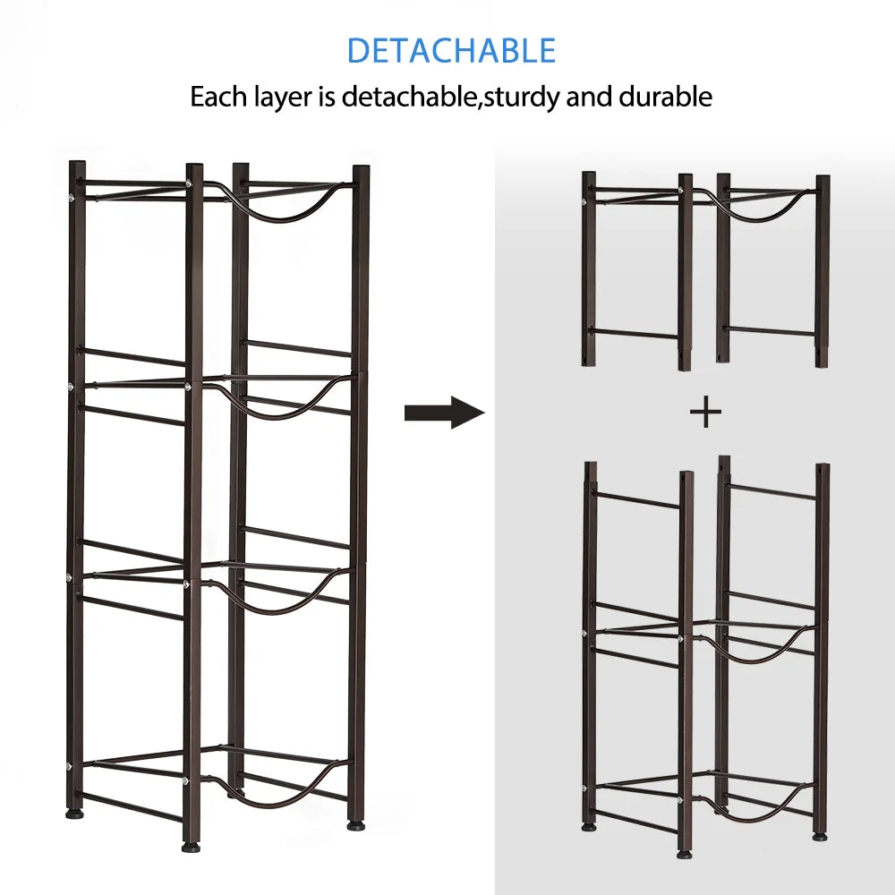 4-Tier Water Bottle Holder Storage Rack H661634