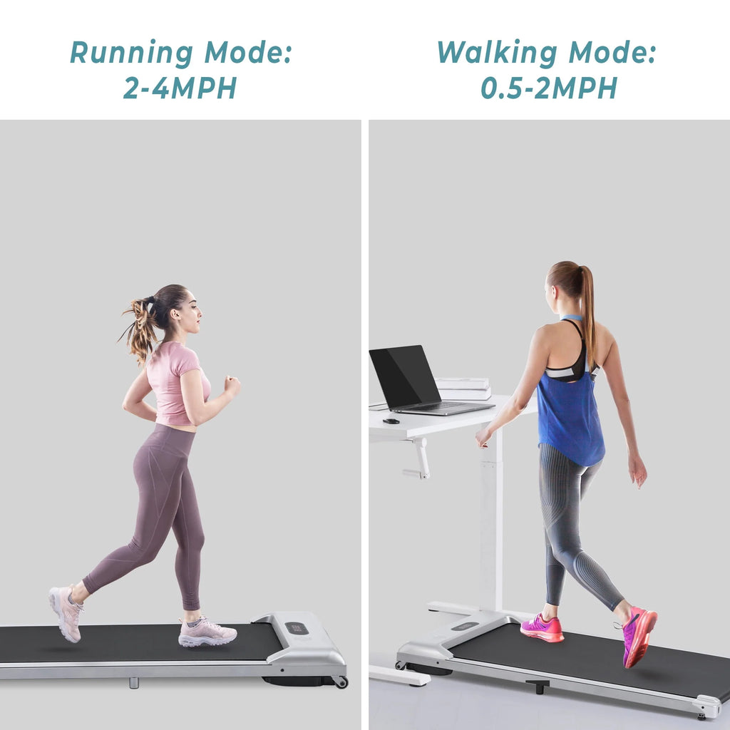 2 IN 1 Under Desk Treadmill 2.5Hp Pink J726