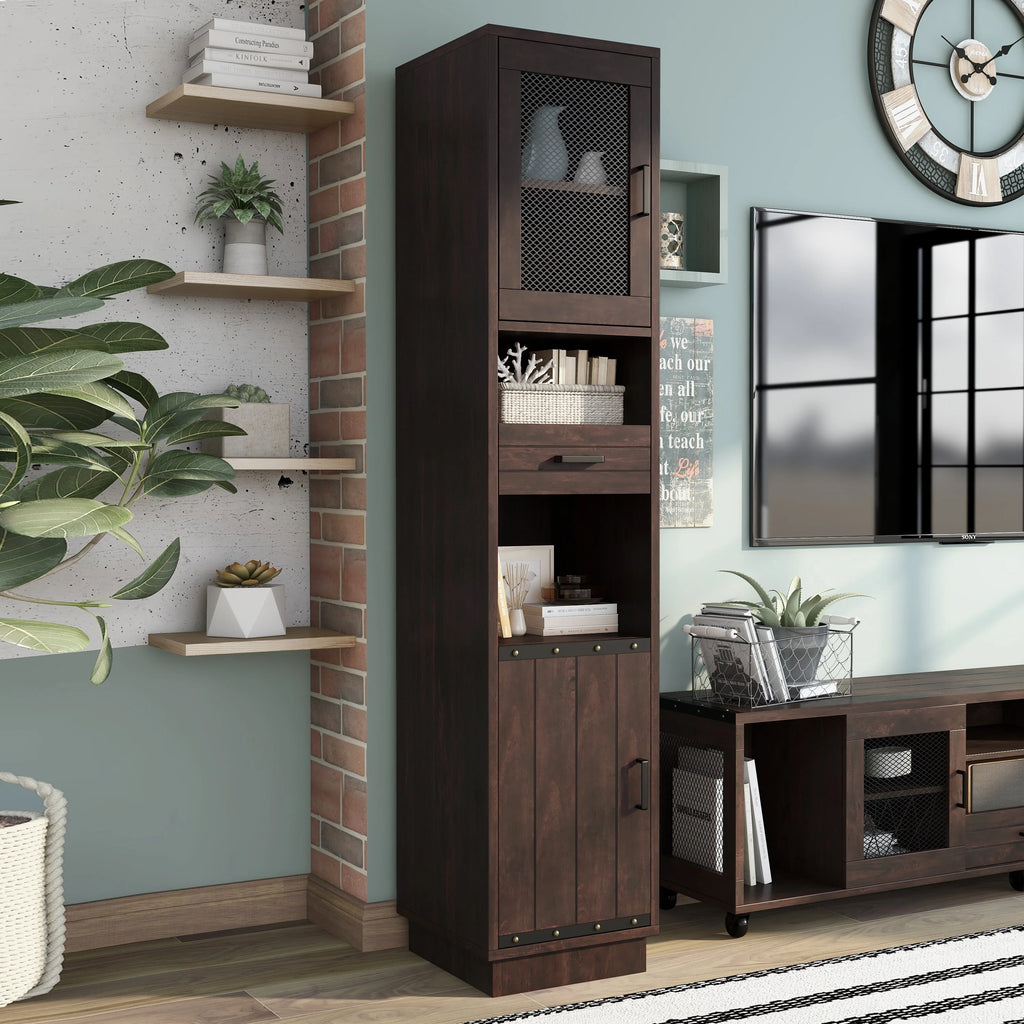 Walnut Multi-Storage TV Tower B585