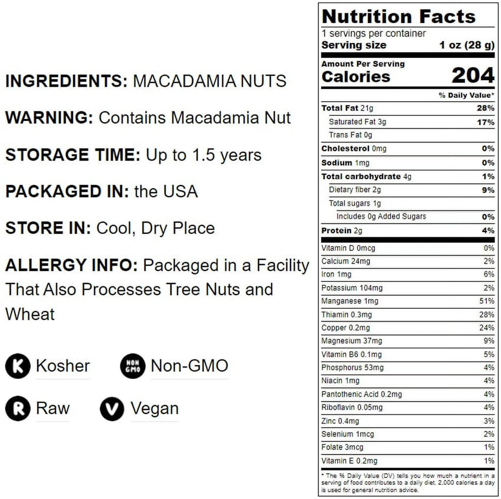 Macadamia Nuts 2 Pounds Y274
