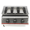 3 Burners Commercial Gas Grill Stainless Steel Y5051