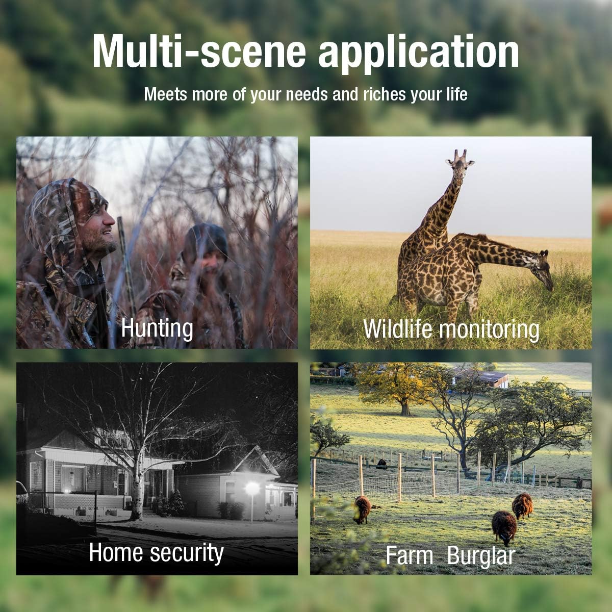 2-Pack Night Vision Trail Cameras 20MP 1296P Waterproof U698