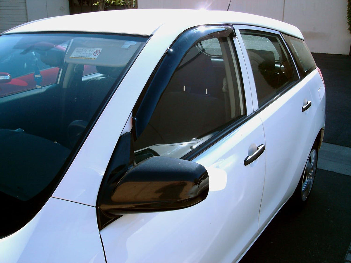 4 Pcs Dark Smoke Window Visor Deflector Rain Guard K93437