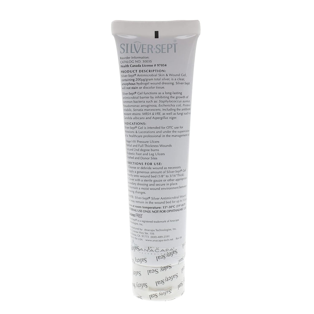 Silver Skin and Wound Gel, 3 oz. Tube I97516