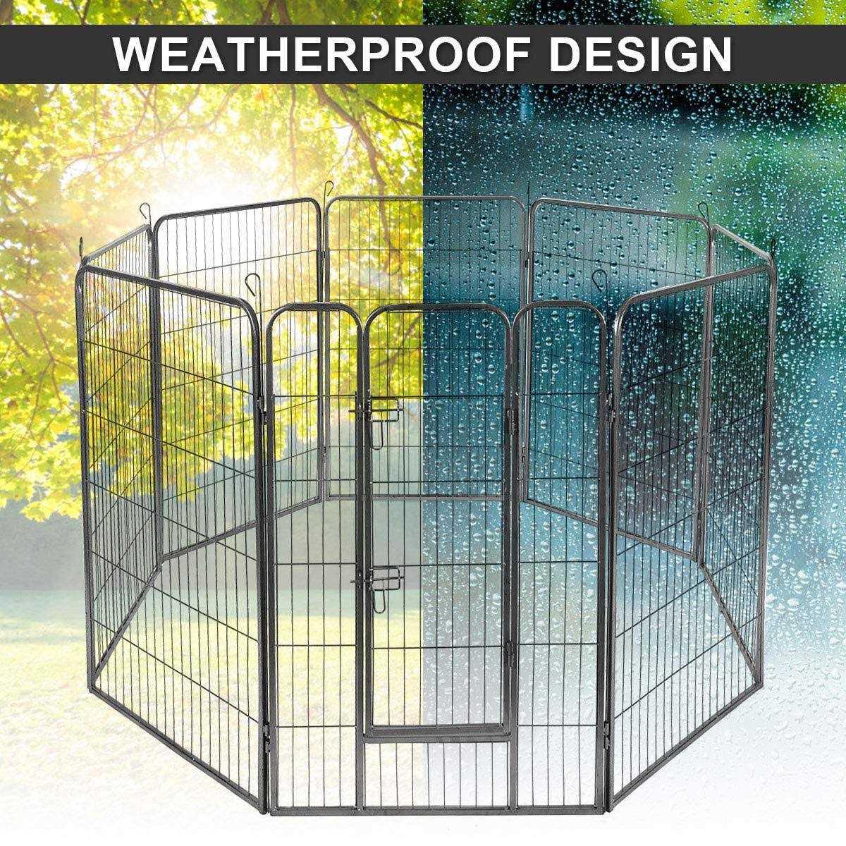 16/8 Panel Dog Playpen with Door Z75913