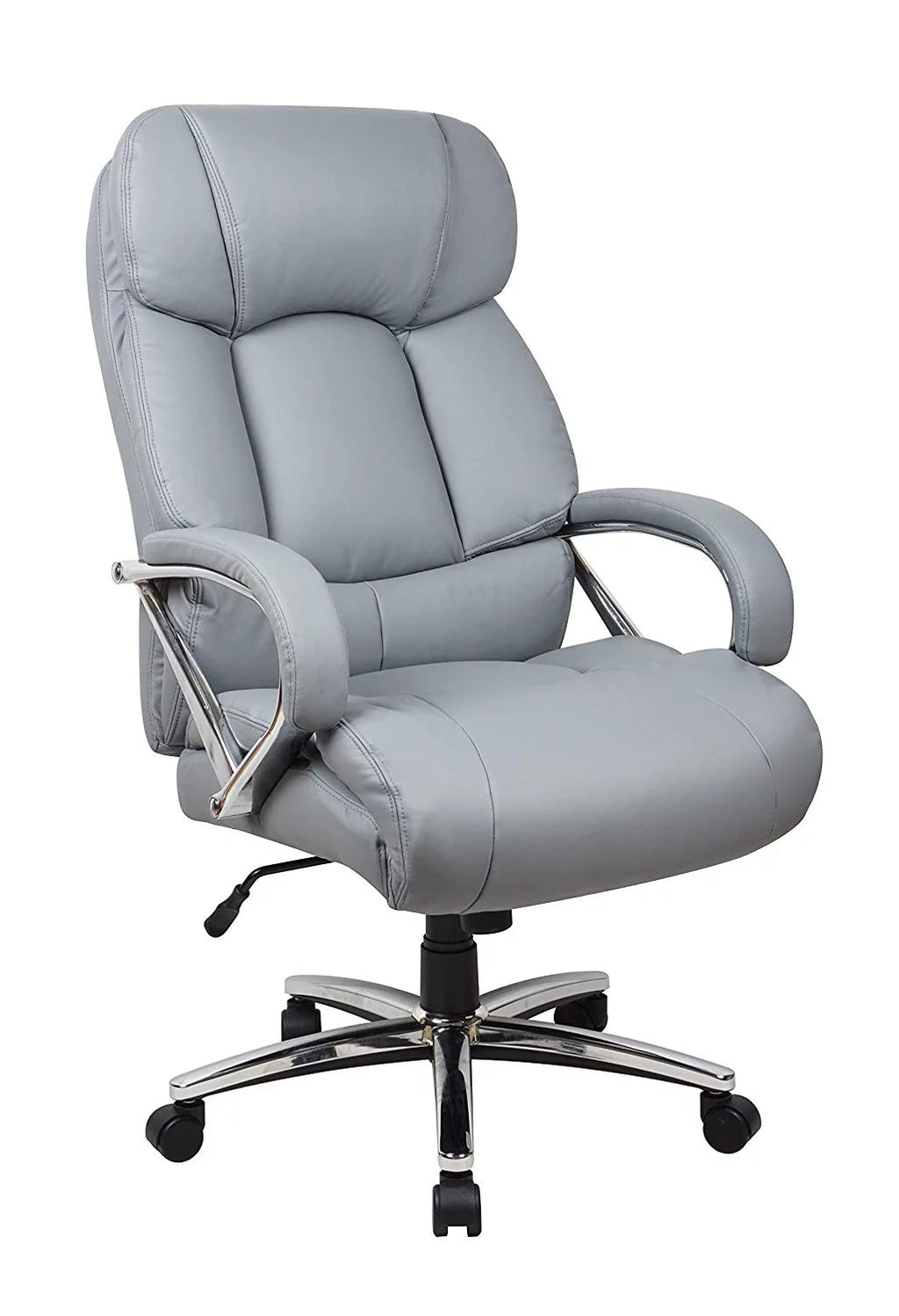 Gray Leather Office Chair W21194