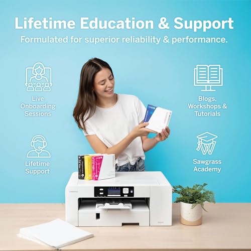 Sublimation Printer Bundle with 31mL Inks & Paper V503