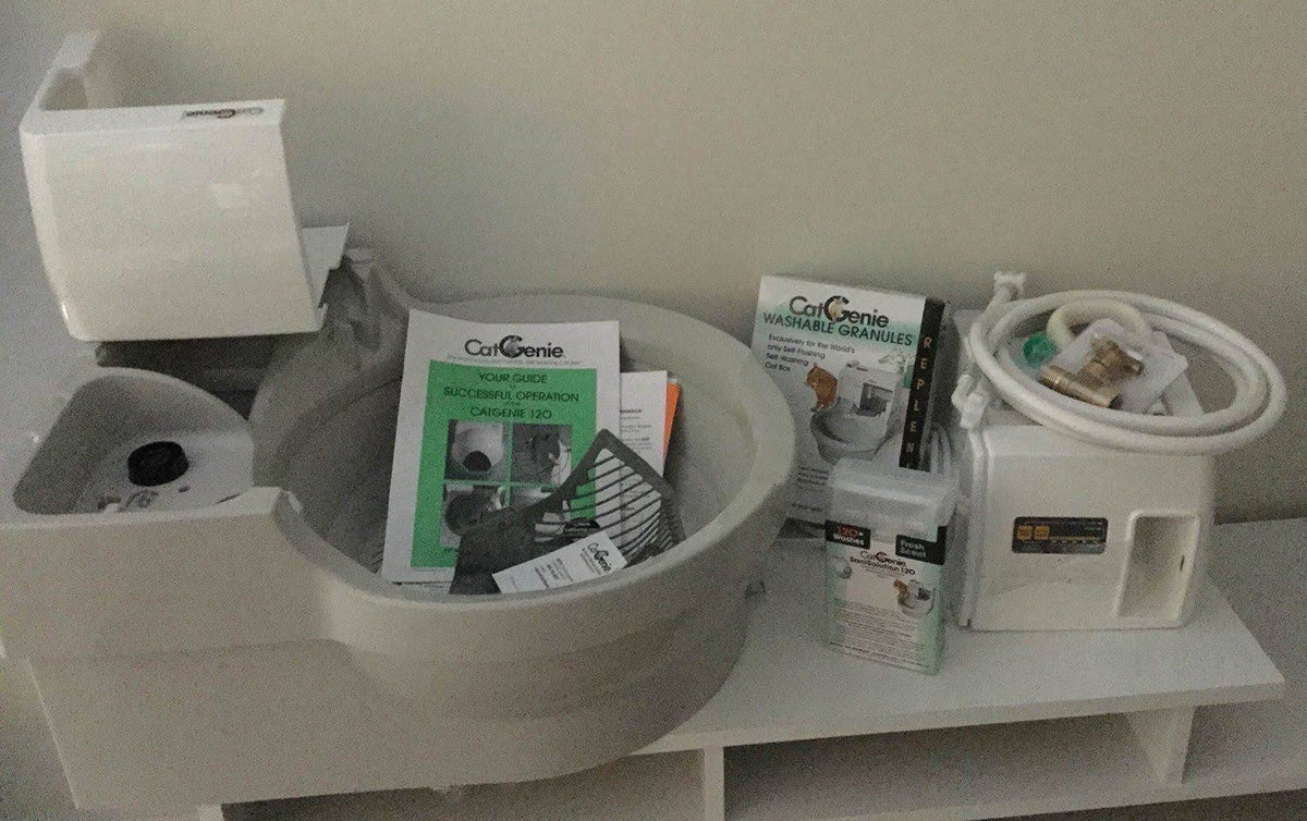 Self Washing Flushing Cat Box Y776