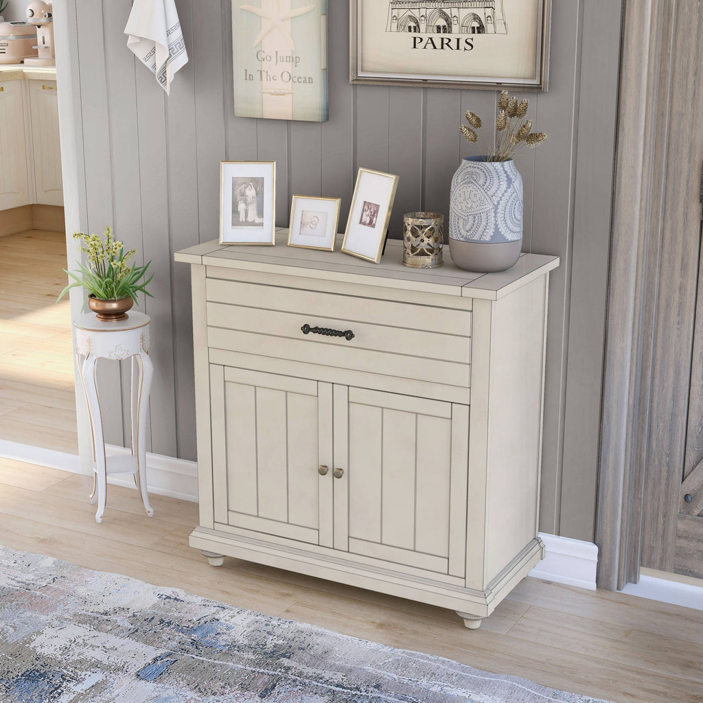 Antique White Hallway Cabinet S966928