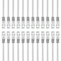 24-Pack Cat 6 Snagless Ethernet Cable 6 Feet White U7199