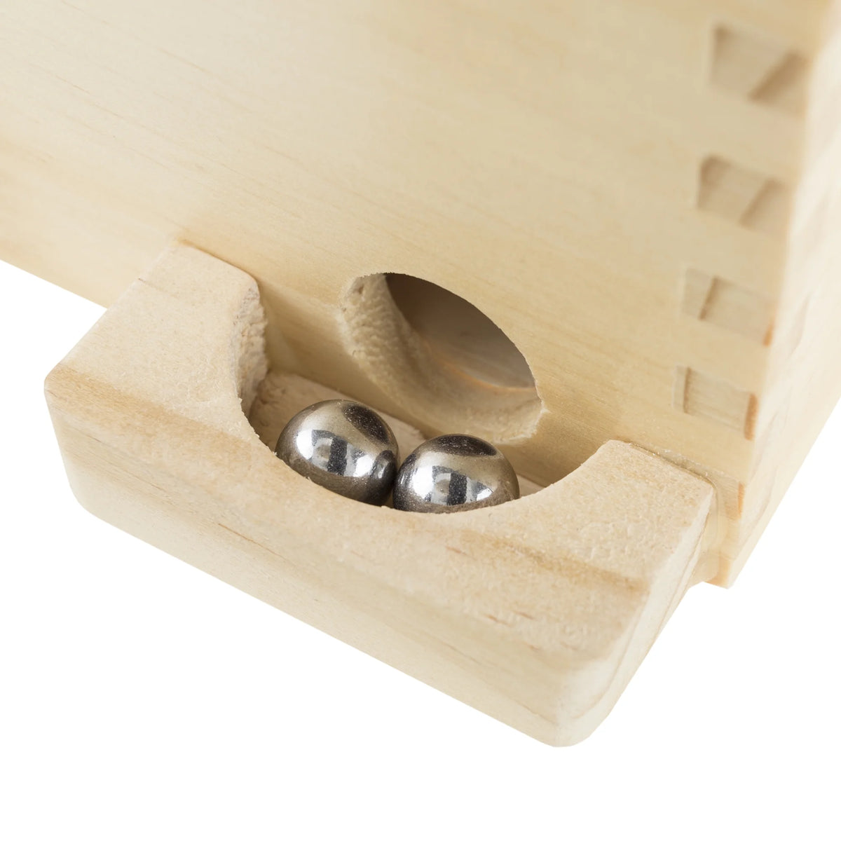 Wooden Maze Game with Two Steel Marbles O161450