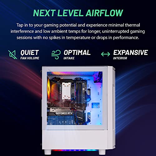Gaming PC Desktop, Intel i5 13400F 2.5 GHz, RTX 4060 8GB, 2TB SSD, 32GB DDR5 RAM, Win 11 Home F723