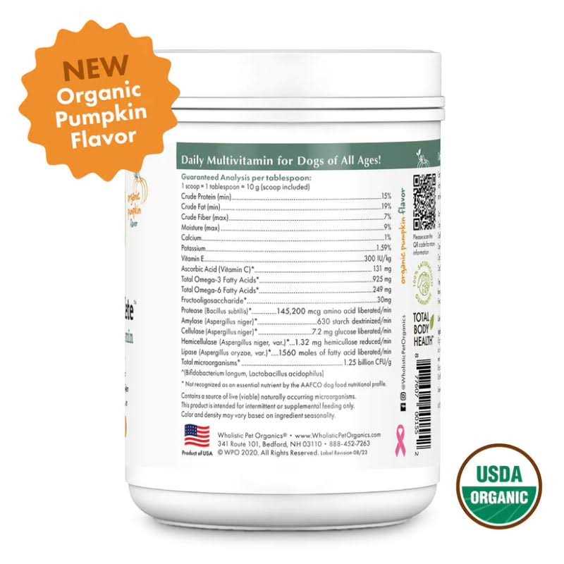 Organic Pumpkin Supplement for Dogs B812953