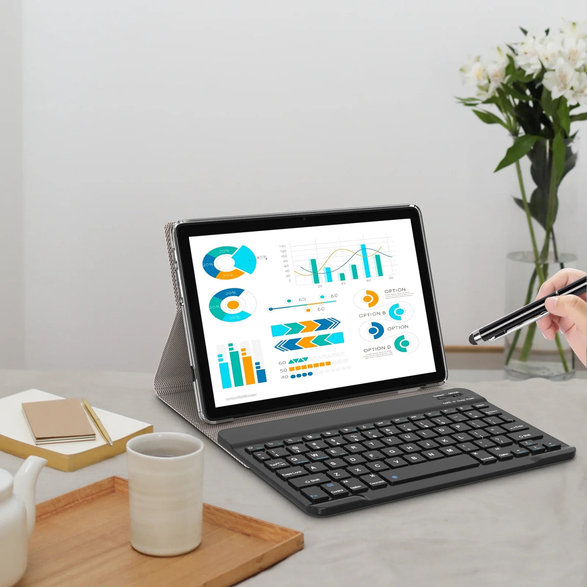 10 inch Octa-Core Tablet with Keyboard G228324