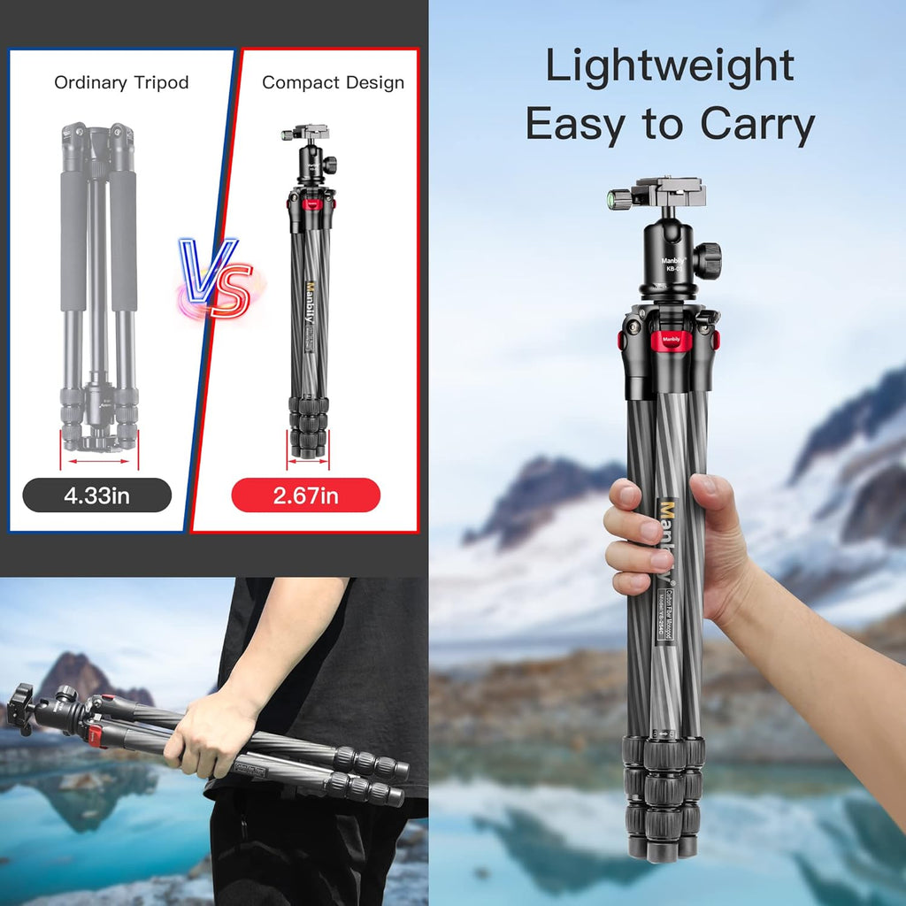 Carbon Fiber Camera Tripod Monopod Kit Q4436