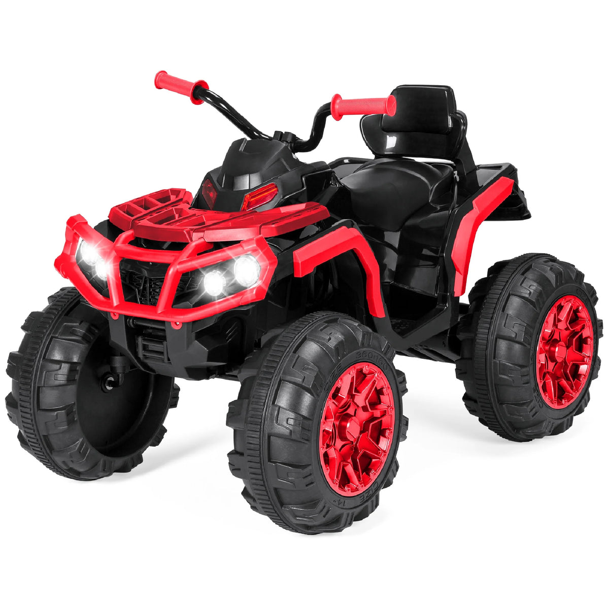 12V Kids Ride-On ATV Quad with Bluetooth, LED Lights - Black K393581