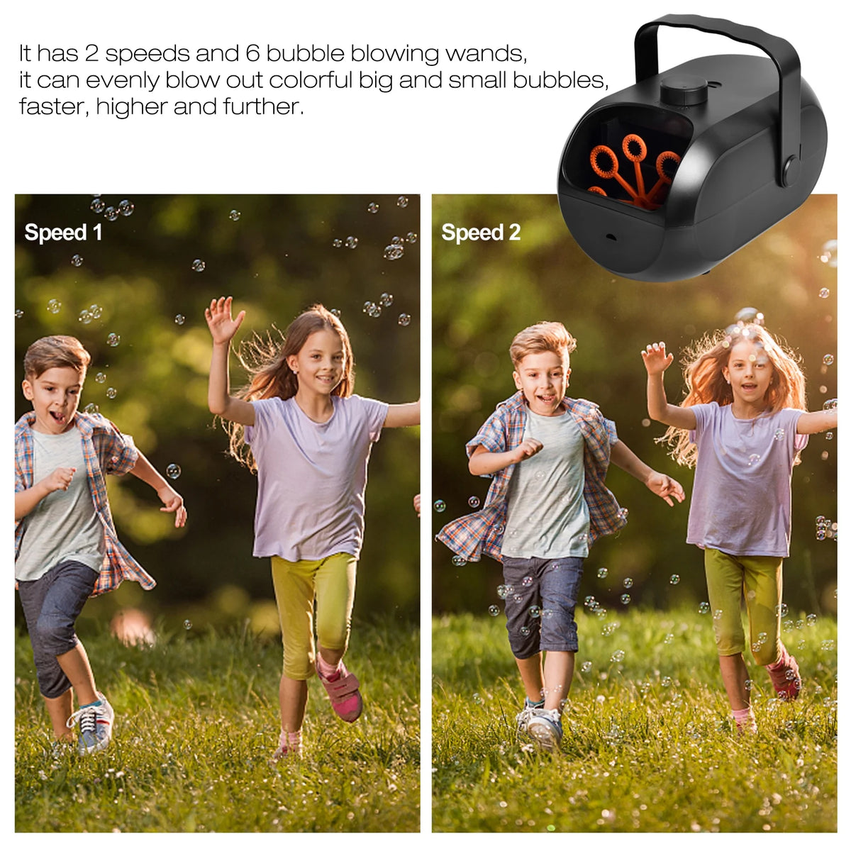 Portable Rechargeable Bubble Machine L70103