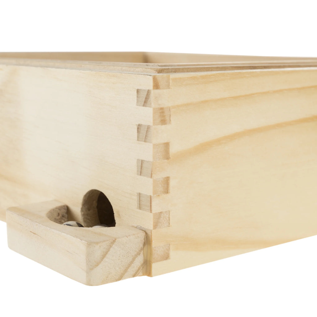 Wooden Maze Game with Two Steel Marbles O161450